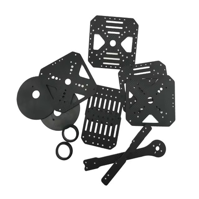 Custom OEM Precision CNC Machining Cutting Carbon Fiber Sheet For UAV/FPV/RC Drone Parts 2mm 3mm 4mm 5mm Carbon Fiber Sh