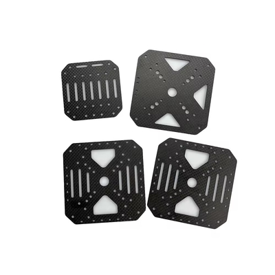 Custom OEM Precision CNC Machining Cutting Carbon Fiber Sheet For UAV/FPV/RC Drone Parts 2mm 3mm 4mm 5mm Carbon Fiber Sh