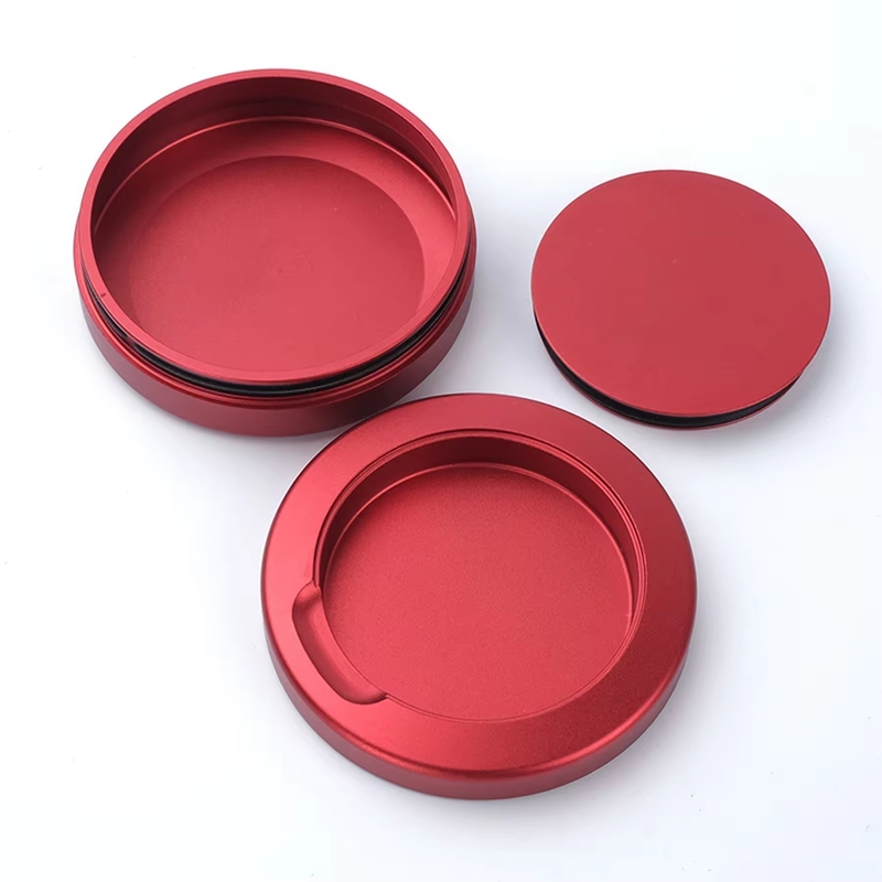 OEM Custom Waterproof CNC Machining Service Sandblasting Anodized Aluminum Alloy Snus Can Tin