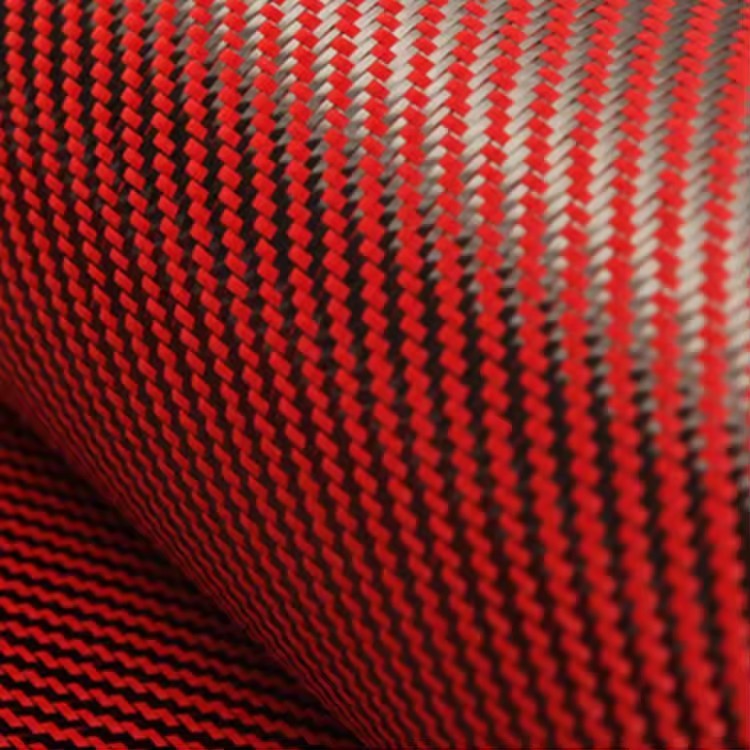 Bike Frame Rackets Red Black Twill Plain Carbon Aramid Fiber Fabric Carbon Kevlars Mixed Fabric Kevlars Carbon Fiber