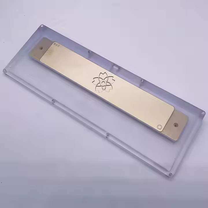 Custom CNC mechanical aluminum 6061 6063 keyboard case anodized finish bottom top CNC Mechanical Keyboard plate