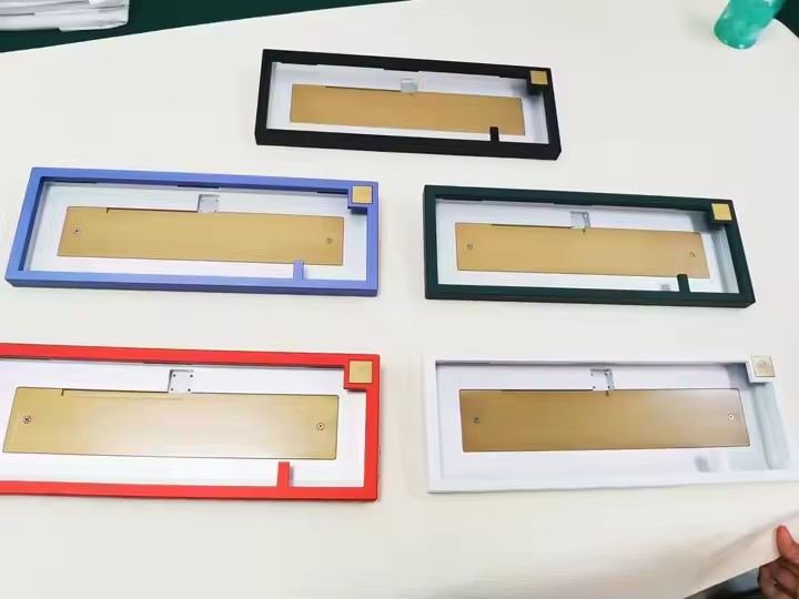 Custom Multicolor Anodizing Aluminum Keyboard Case Plate Cnc Machining Mechanical Cnc Keyboard